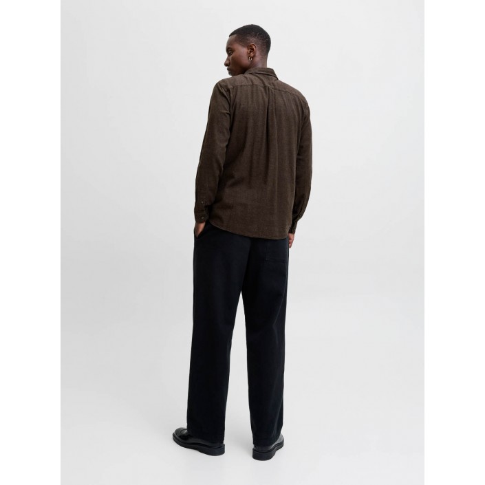 Jack & Jones:JACK&JONES ESSENTIALS JJECLASSIC MELANGE SHIRT L/S NOOS Delicioso | Freewear JJECLASSIC MELANGE SHIRT L/S NOOS - www.freewear.nl - Freewear
