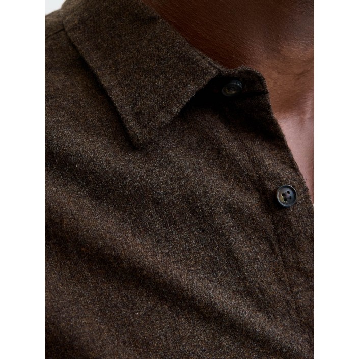 Jack & Jones:JACK&JONES ESSENTIALS JJECLASSIC MELANGE SHIRT L/S NOOS Delicioso | Freewear JJECLASSIC MELANGE SHIRT L/S NOOS - www.freewear.nl - Freewear