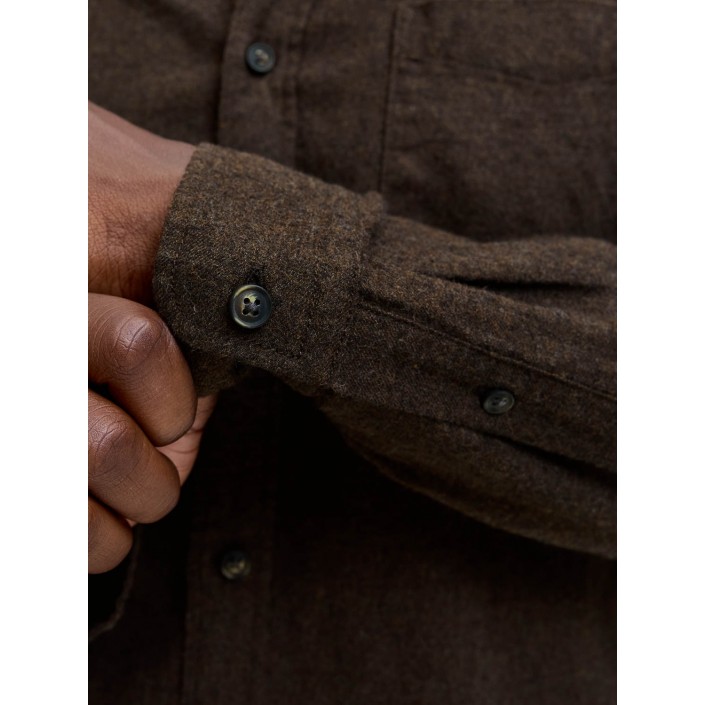 Jack & Jones:JACK&JONES ESSENTIALS JJECLASSIC MELANGE SHIRT L/S NOOS Delicioso | Freewear JJECLASSIC MELANGE SHIRT L/S NOOS - www.freewear.nl - Freewear