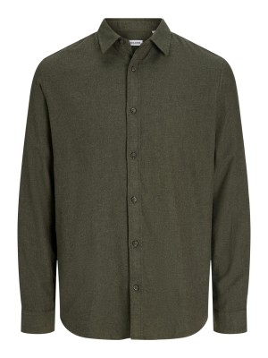Jack & Jones:JACK&JONES ESSENTIALS JJECLASSIC MELANGE SHIRT L/S NOOS Rosin | Freewear JJECLASSIC MELANGE SHIRT L/S NOOS - www.freewear.nl - Freewear