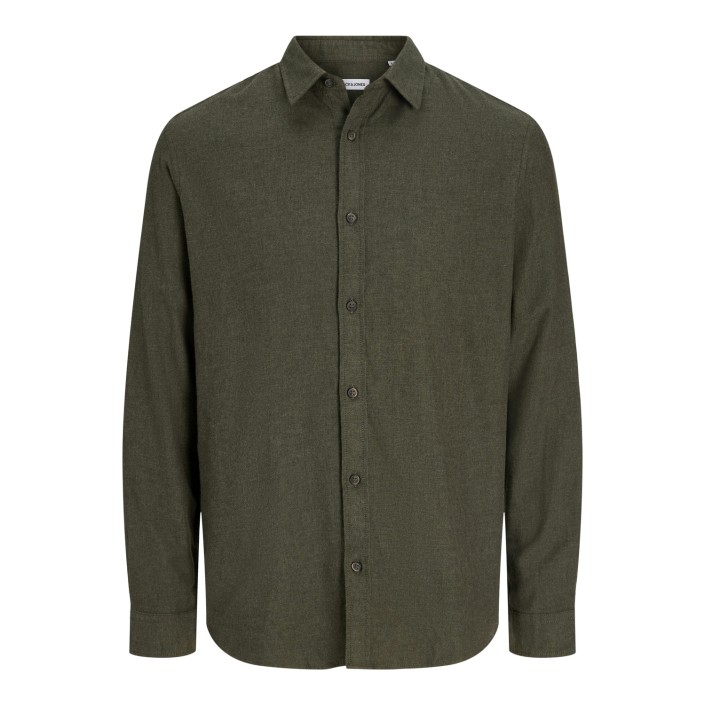 Jack & Jones:JACK&JONES ESSENTIALS JJECLASSIC MELANGE SHIRT L/S NOOS Rosin | Freewear JJECLASSIC MELANGE SHIRT L/S NOOS - www.freewear.nl - Freewear
