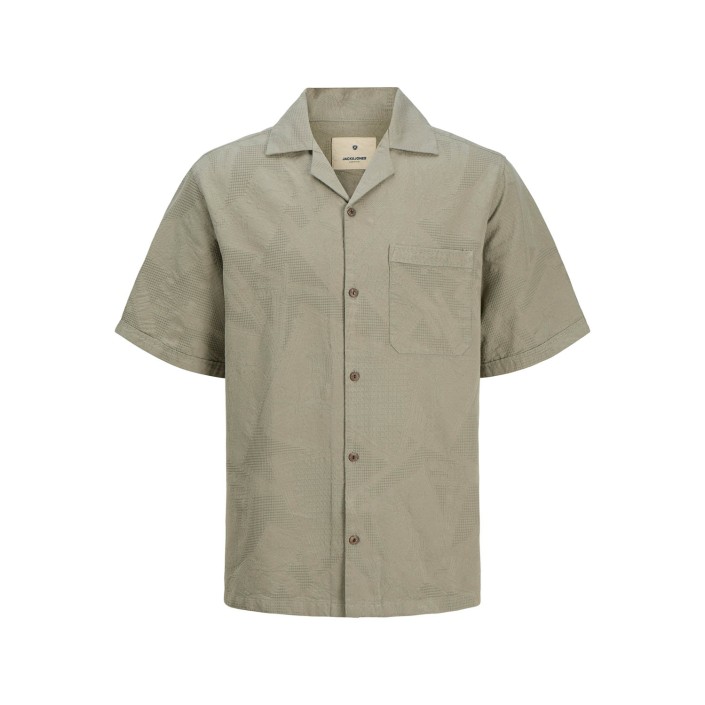 JACK%JONES PREMIUM JPRBLULUKE JACQUARD RESORT S/S SHIR: Elmwood | Freewear JPRBLULUKE JACQUARD RESORT S/S SHIR: - www.freewear.nl - Freewear