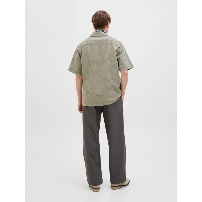 JACK%JONES PREMIUM JPRBLULUKE JACQUARD RESORT S/S SHIR: Elmwood | Freewear JPRBLULUKE JACQUARD RESORT S/S SHIR: - www.freewear.nl - Freewear
