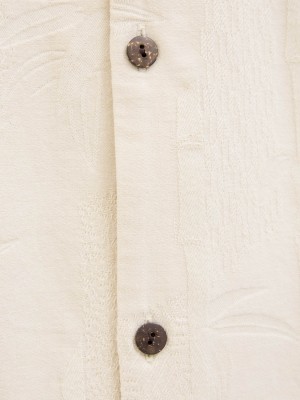 JACK%JONES PREMIUM JPRBLULUKE JACQUARD RESORT S/S SHIR: Almond Milk | Freewear JPRBLULUKE JACQUARD RESORT S/S SHIR: - www.freewear.nl - Freewear