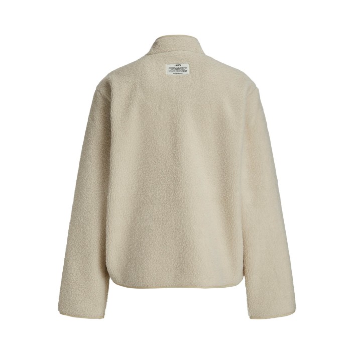 JACK&JONES ORIGINALS JXDAWN TEDDY JACKET OTW Moonbeam | Freewear JXDAWN TEDDY JACKET OTW - www.freewear.nl - Freewear
