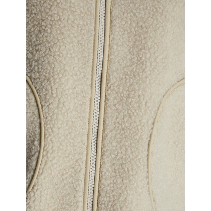 JACK&JONES ORIGINALS JXDAWN TEDDY JACKET OTW Moonbeam | Freewear JXDAWN TEDDY JACKET OTW - www.freewear.nl - Freewear