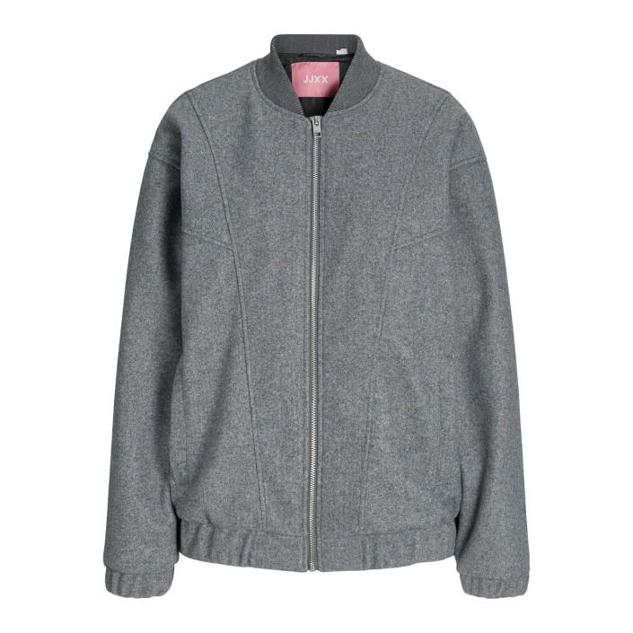 JACK&JONES ORIGINALS JXNOA BOMBER JACKET OTW Medium Grey Melange | Freewear JXNOA BOMBER JACKET OTW - www.freewear.nl - Freewear
