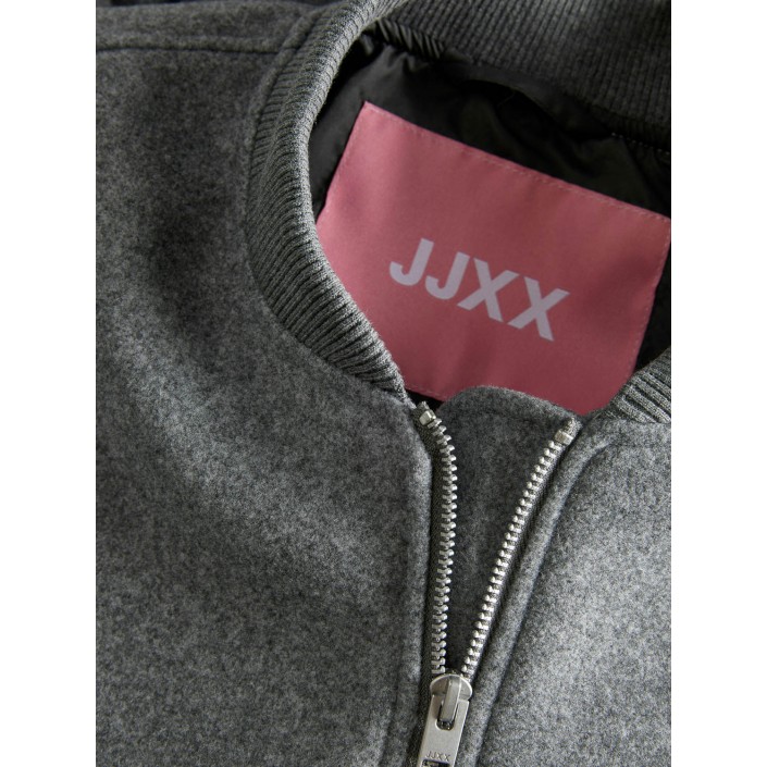JACK&JONES ORIGINALS JXNOA BOMBER JACKET OTW Medium Grey Melange | Freewear JXNOA BOMBER JACKET OTW - www.freewear.nl - Freewear