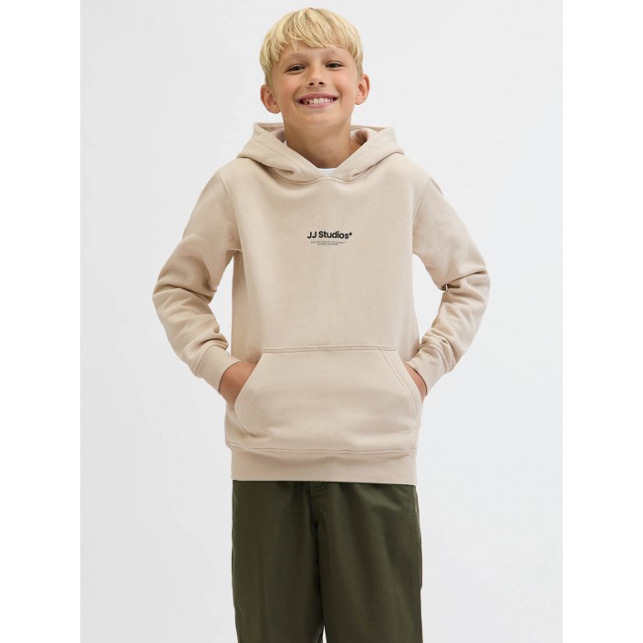 jack en jones boys JJESOHO SWEAT HOOD NOOS JNR Moonbeam | Freewear JJESOHO SWEAT HOOD NOOS JNR - www.freewear.nl - Freewear