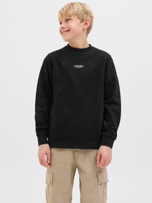 jack en jones boys JJESOHO SWEAT CREW NECK SN JNR Black | Freewear JJESOHO SWEAT CREW NECK SN JNR - www.freewear.nl - Freewear