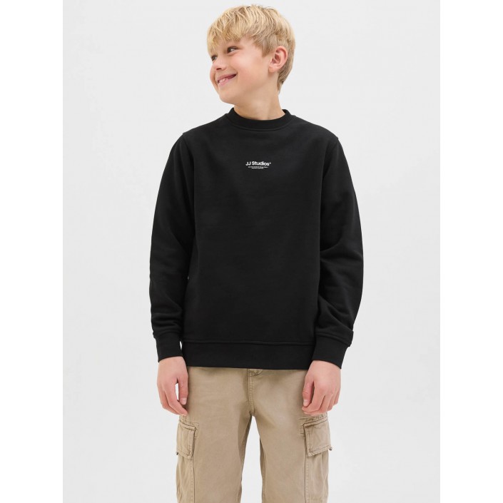 jack en jones boys JJESOHO SWEAT CREW NECK SN JNR Black | Freewear JJESOHO SWEAT CREW NECK SN JNR - www.freewear.nl - Freewear