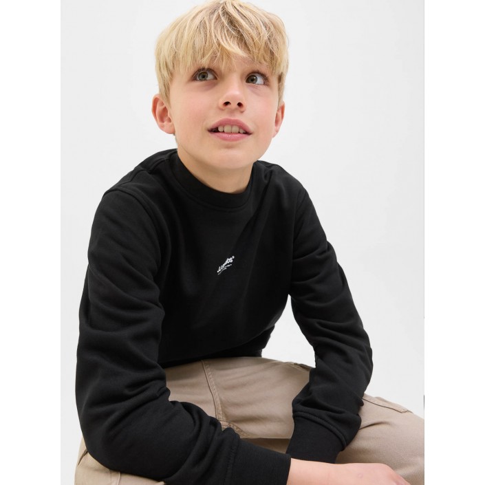 jack en jones boys JJESOHO SWEAT CREW NECK SN JNR Black | Freewear JJESOHO SWEAT CREW NECK SN JNR - www.freewear.nl - Freewear