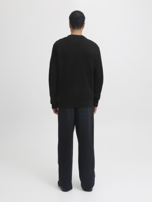 JACK&JONES ORIGINALS JJPAUL KNIT CREW NECK Black | Freewear JJPAUL KNIT CREW NECK - www.freewear.nl - Freewear