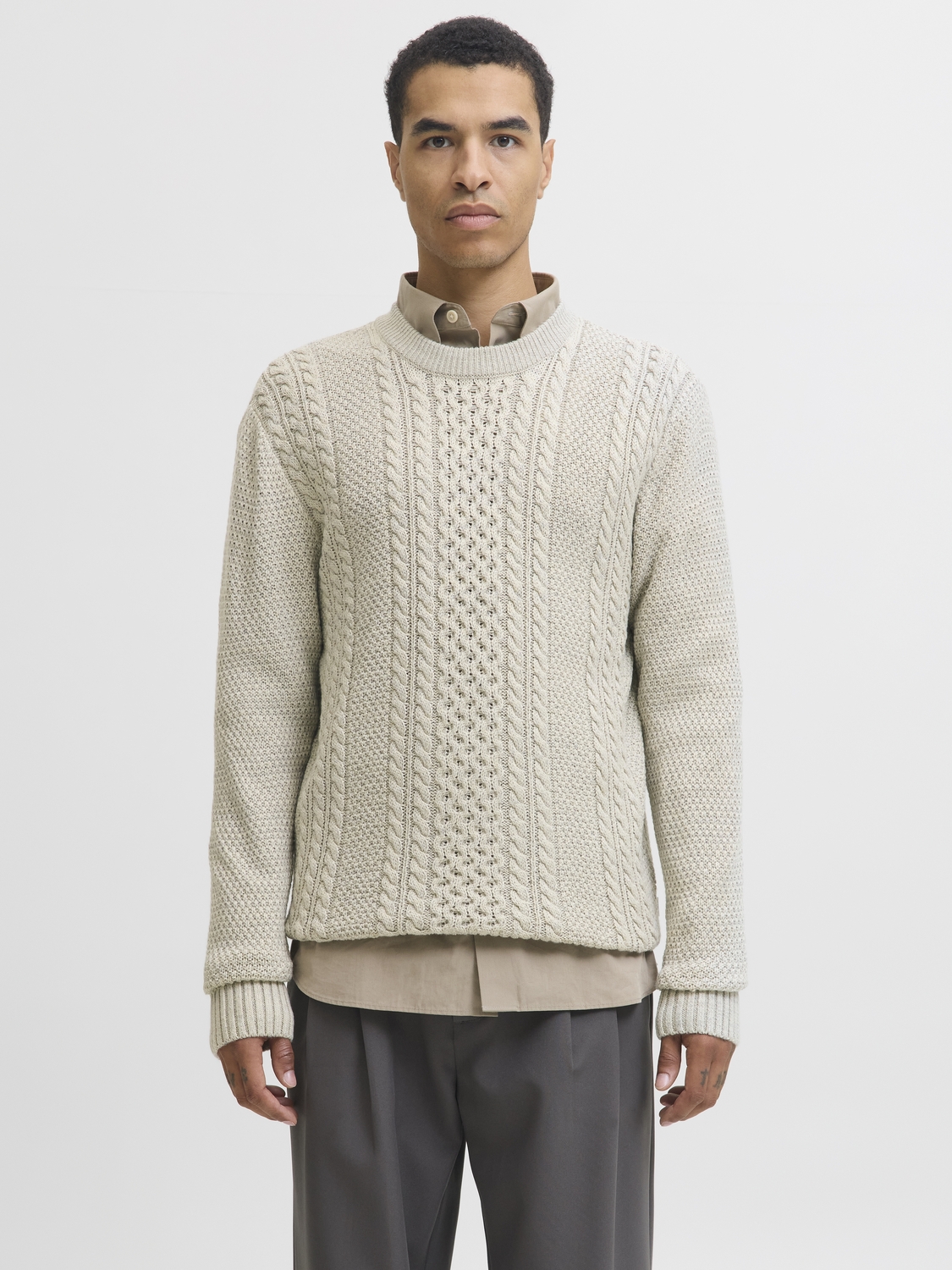 Jack and Jones Jjpaul Knit Crew Neck