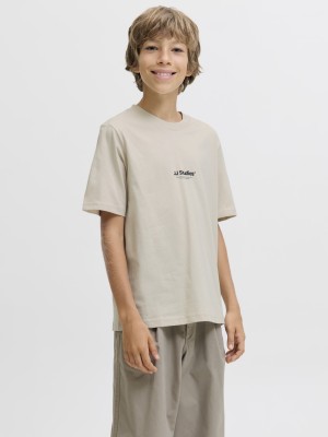 jack en jones boys JJESOHO TEE SS CREW NECK NOOS JNR Moonbeam | Freewear JJESOHO TEE SS CREW NECK NOOS JNR - www.freewear.nl - Freewear