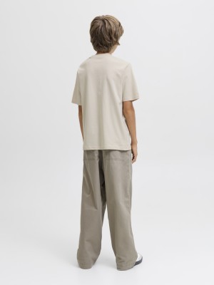 jack en jones boys JJESOHO TEE SS CREW NECK NOOS JNR Moonbeam | Freewear JJESOHO TEE SS CREW NECK NOOS JNR - www.freewear.nl - Freewear