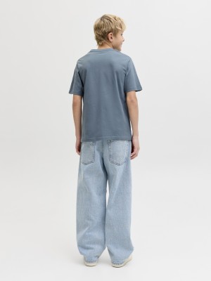 jack en jones boys JJESOHO TEE SS CREW NECK NOOS JNR Blue Mirage | Freewear JJESOHO TEE SS CREW NECK NOOS JNR - www.freewear.nl - Freewear