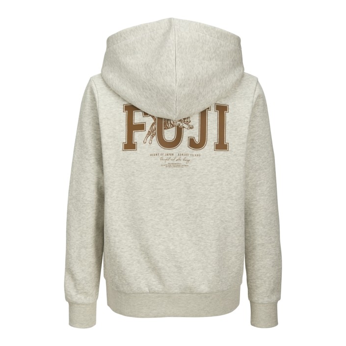jack en jones boys JJKENJI SWEAT HOOD JNR White Melange | Freewear JJKENJI SWEAT HOOD JNR - www.freewear.nl - Freewear
