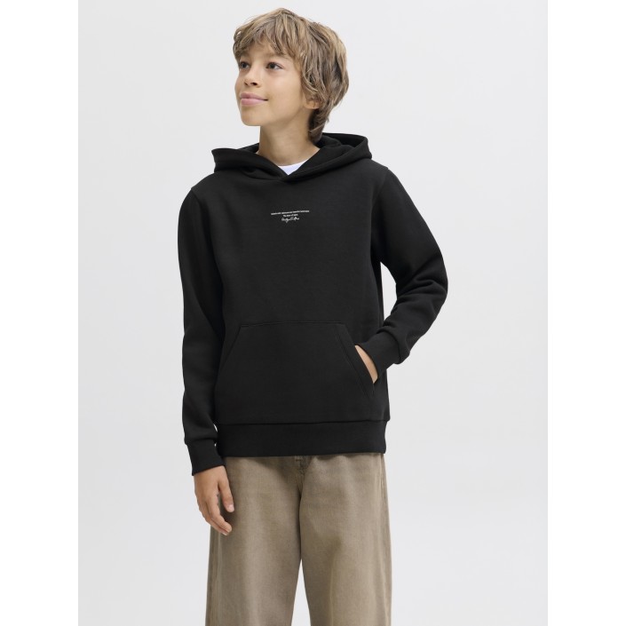 jack en jones boys JJKENJI SWEAT HOOD JNR Black | Freewear JJKENJI SWEAT HOOD JNR - www.freewear.nl - Freewear