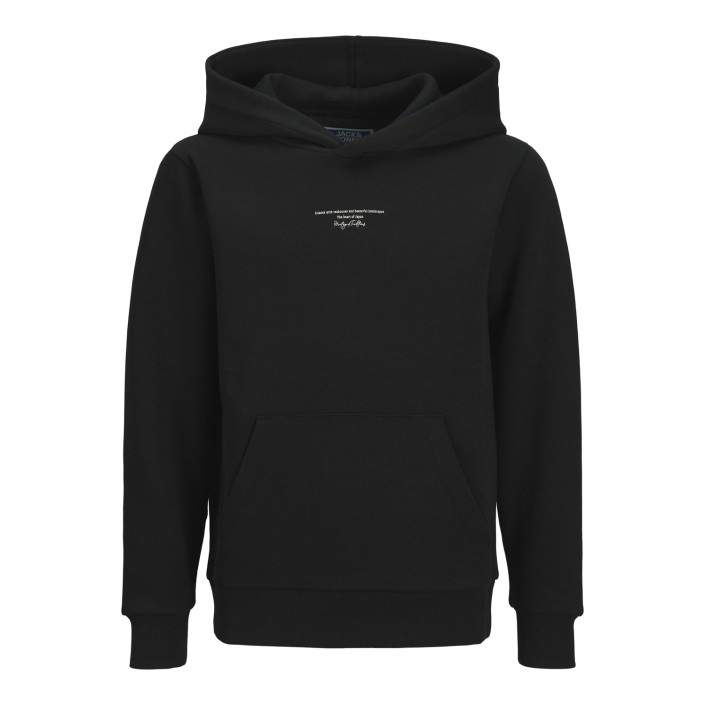jack en jones boys JJKENJI SWEAT HOOD JNR Black | Freewear JJKENJI SWEAT HOOD JNR - www.freewear.nl - Freewear