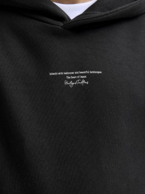 jack en jones boys JJKENJI SWEAT HOOD JNR Black | Freewear JJKENJI SWEAT HOOD JNR - www.freewear.nl - Freewear
