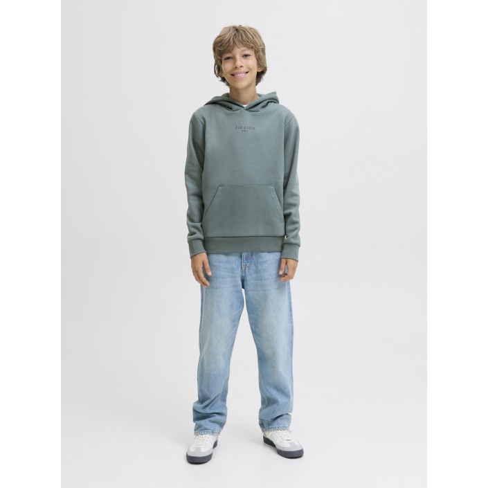 jack en jones boys JJKENJI SWEAT HOOD JNR Stormy Weather | Freewear JJKENJI SWEAT HOOD JNR - www.freewear.nl - Freewear