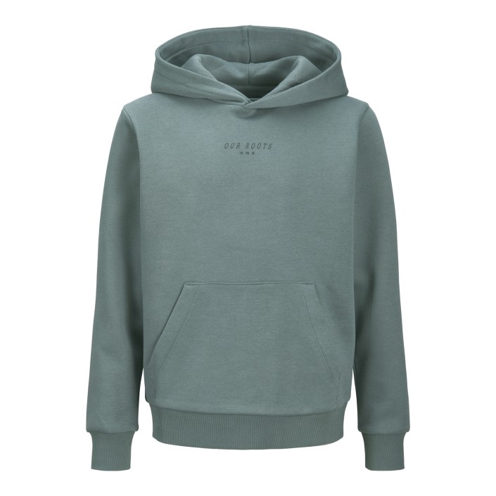 jack en jones boys JJKENJI SWEAT HOOD JNR Stormy Weather | Freewear JJKENJI SWEAT HOOD JNR - www.freewear.nl - Freewear