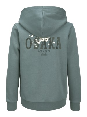 jack en jones boys JJKENJI SWEAT HOOD JNR Stormy Weather | Freewear JJKENJI SWEAT HOOD JNR - www.freewear.nl - Freewear