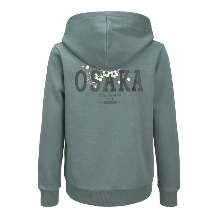 jack en jones boys JJKENJI SWEAT HOOD JNR Stormy Weather | Freewear JJKENJI SWEAT HOOD JNR - www.freewear.nl - Freewear