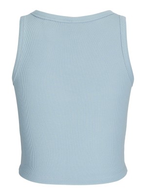 JACK&JONES ORIGINALS JXFALLON STR SL EMB RIB TOP JRS Skyway/Always keep the positive | Freewear JXFALLON STR SL EMB RIB TOP JRS - www.freewear.nl - Freewear