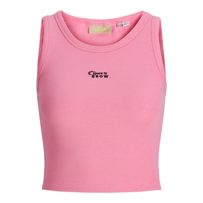 JACK&JONES ORIGINALS JXFALLON STR SL EMB RIB TOP JRS Morning Glory/SPACE TO GROW | Freewear JXFALLON STR SL EMB RIB TOP JRS - www.freewear.nl - Freewear