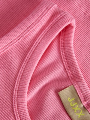 JACK&JONES ORIGINALS JXFALLON STR SL EMB RIB TOP JRS Morning Glory/SPACE TO GROW | Freewear JXFALLON STR SL EMB RIB TOP JRS - www.freewear.nl - Freewear