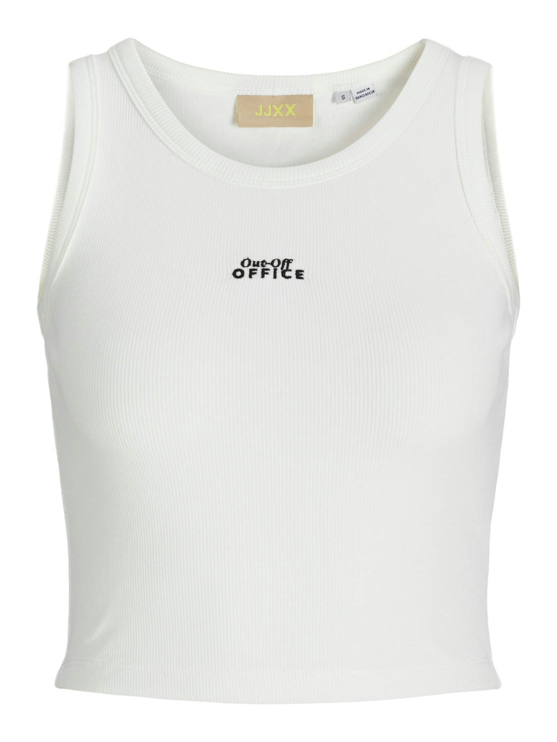 Jack and Jones Jxfallon Str Sl Emb Rib Top Jrs