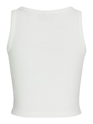 JACK&JONES ORIGINALS JXFALLON STR SL EMB RIB TOP JRS Blanc de Blanc/Out-Off OFFICE | Freewear JXFALLON STR SL EMB RIB TOP JRS - www.freewear.nl - Freewear