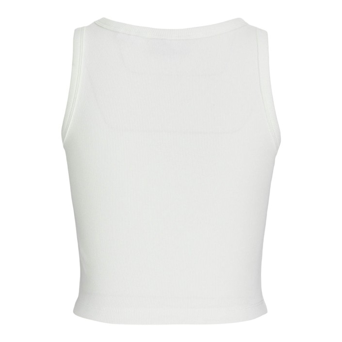 JACK&JONES ORIGINALS JXFALLON STR SL EMB RIB TOP JRS Blanc de Blanc/Out-Off OFFICE | Freewear JXFALLON STR SL EMB RIB TOP JRS - www.freewear.nl - Freewear