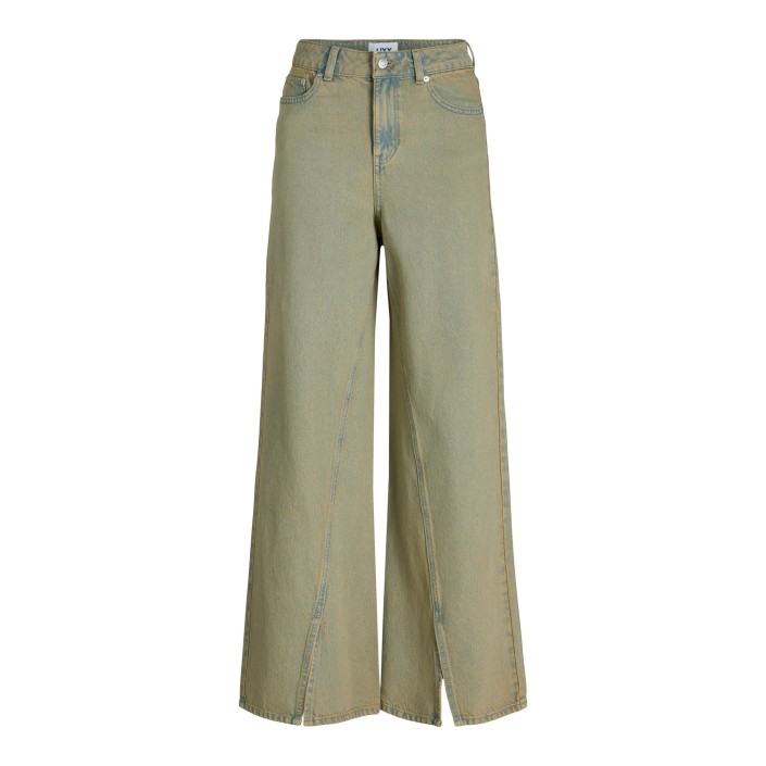 JACK&JONES ORIGINALS JXTOKYO MAJA WIDE HW SLIT JEANS DNM Medium Blue Denim/VINTAGE | Freewear JXTOKYO MAJA WIDE HW SLIT JEANS DNM - www.freewear.nl - Freewear