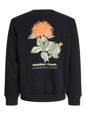 JACK&JONES ORIGINALS JJRODY SWEAT CREW NECK Black | Freewear JJRODY SWEAT CREW NECK - www.freewear.nl - Freewear