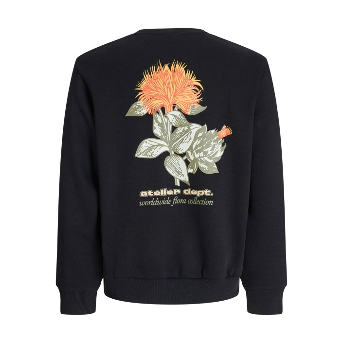JACK&JONES ORIGINALS JJRODY SWEAT CREW NECK Black | Freewear JJRODY SWEAT CREW NECK - www.freewear.nl - Freewear