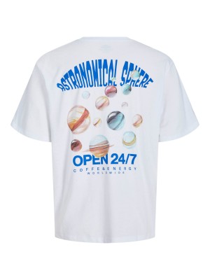 jack en jones boys JORGROVE TEE SS CREW NECK TG JNR Bright White/PLANETS | Freewear JORGROVE TEE SS CREW NECK TG JNR - www.freewear.nl - Freewear