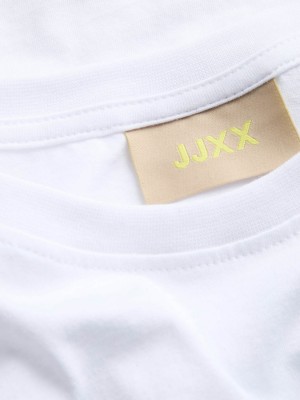 JACK&JONES ORIGINALS JXMIMI SS PRINT TEE JRS Bright White/Self love | Freewear JXMIMI SS PRINT TEE JRS - www.freewear.nl - Freewear