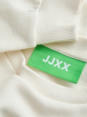 JACK&JONES ORIGINALS JXMIMI RLX LS PRINT CREW SWT Vanilla Ice/Self love | Freewear JXMIMI RLX LS PRINT CREW SWT - www.freewear.nl - Freewear