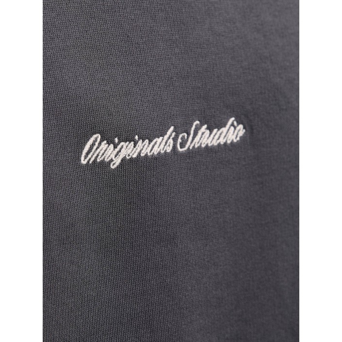 JACK&JONES ORIGINALS JORNORREBRO EMB SWEAT CREW NOOS Asphalt | Freewear JORNORREBRO EMB SWEAT CREW NOOS - www.freewear.nl - Freewear