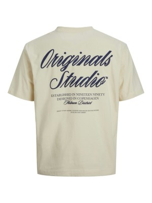 JACK&JONES ORIGINALS JORNORREBRO TYPO TEE SS CREW NECK N: Antique White | Freewear JORNORREBRO TYPO TEE SS CREW NECK N: - www.freewear.nl - Freewear