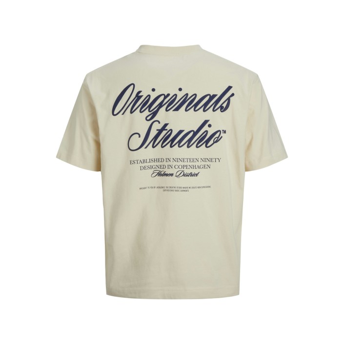JACK&JONES ORIGINALS JORNORREBRO TYPO TEE SS CREW NECK N: Antique White | Freewear JORNORREBRO TYPO TEE SS CREW NECK N: - www.freewear.nl - Freewear