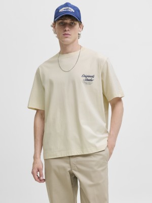 JACK&JONES ORIGINALS JORNORREBRO TYPO TEE SS CREW NECK N: Antique White | Freewear JORNORREBRO TYPO TEE SS CREW NECK N: - www.freewear.nl - Freewear