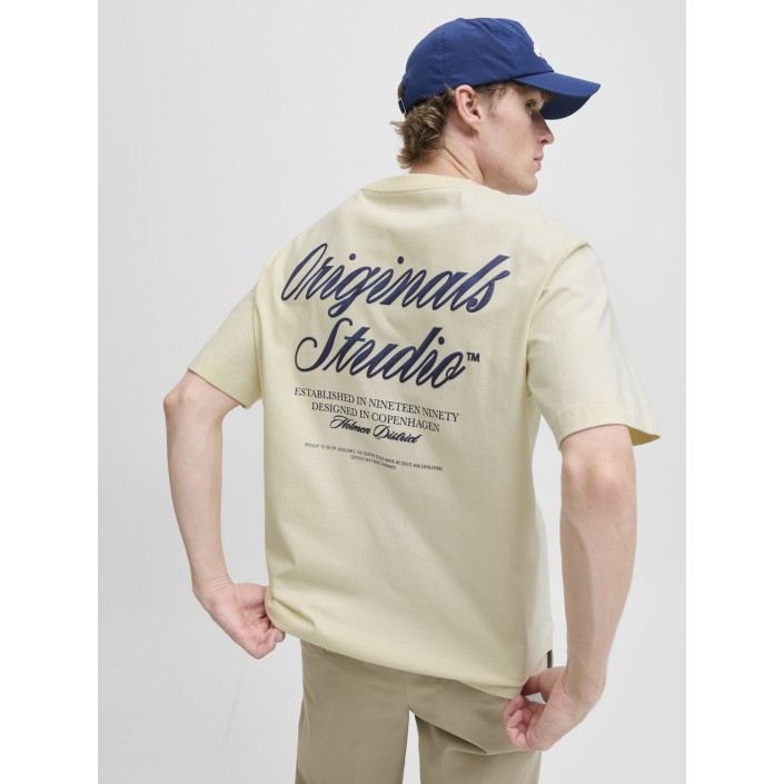 JACK&JONES ORIGINALS JORNORREBRO TYPO TEE SS CREW NECK N: Antique White | Freewear JORNORREBRO TYPO TEE SS CREW NECK N: - www.freewear.nl - Freewear