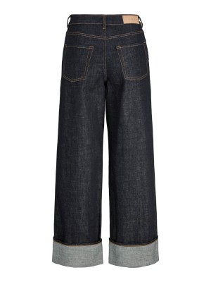JACK&JONES ORIGINALS JXTOKYO VEGA WIDE HW FOLD UP R269 D: Dark Blue Denim | Freewear JXTOKYO VEGA WIDE HW FOLD UP R269 D: - www.freewear.nl - Freewear