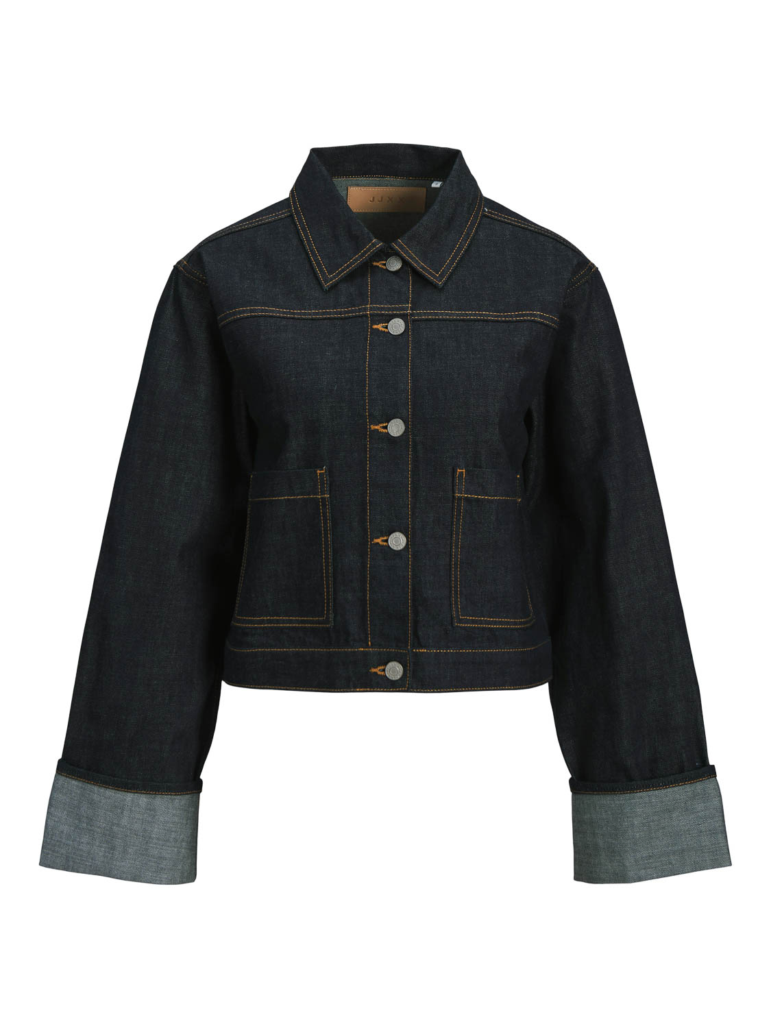 JACK&JONES ORIGINALS JXVEGA DENIM JACKET FOLD UP R269 DN: Dark