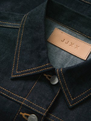 JACK&JONES ORIGINALS JXVEGA DENIM JACKET FOLD UP R269 DN: Dark Blue Denim | Freewear JXVEGA DENIM JACKET FOLD UP R269 DN: - www.freewear.nl - Freewear