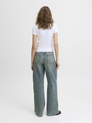 JACK&JONES ORIGINALS JXORLANDO CLEO WIDE CURVE MW R287 D: Dark Blue Denim | Freewear JXORLANDO CLEO WIDE CURVE MW R287 D: - www.freewear.nl - Freewear